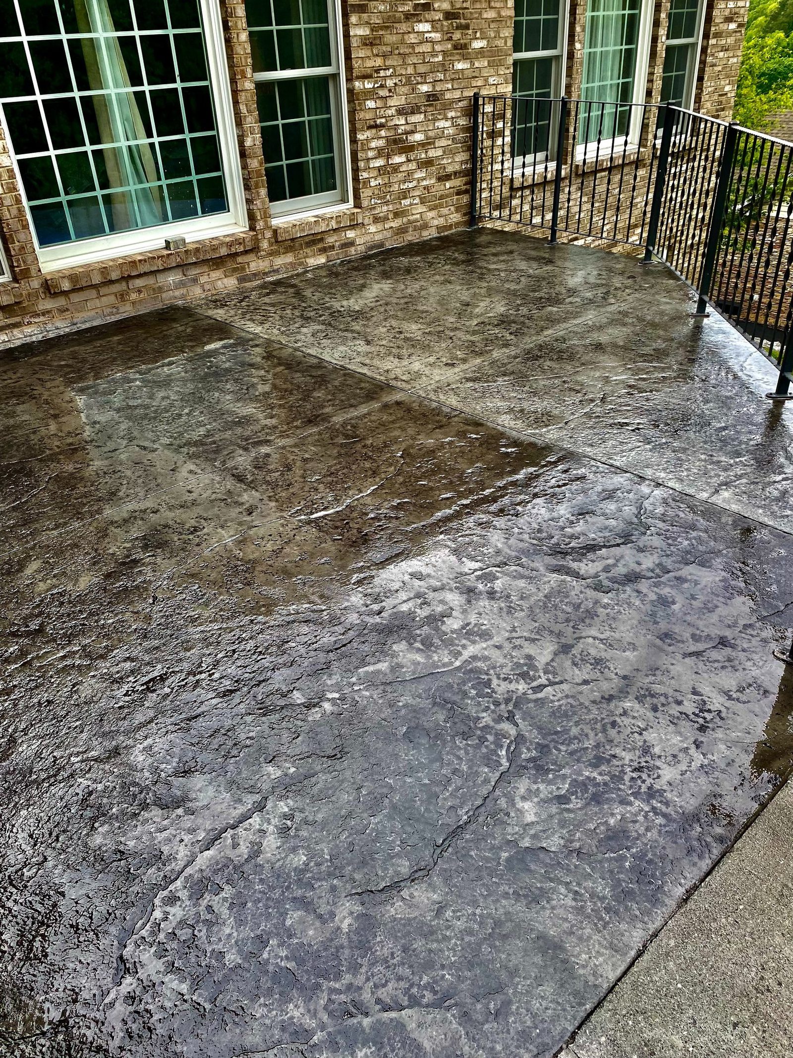 Stamped patio