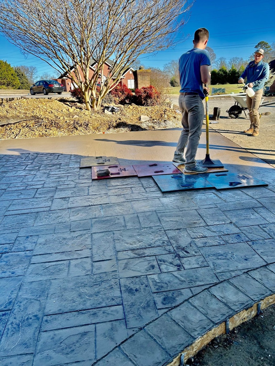 Ben Norris, owner of 865 Titan Concrete, on a job site